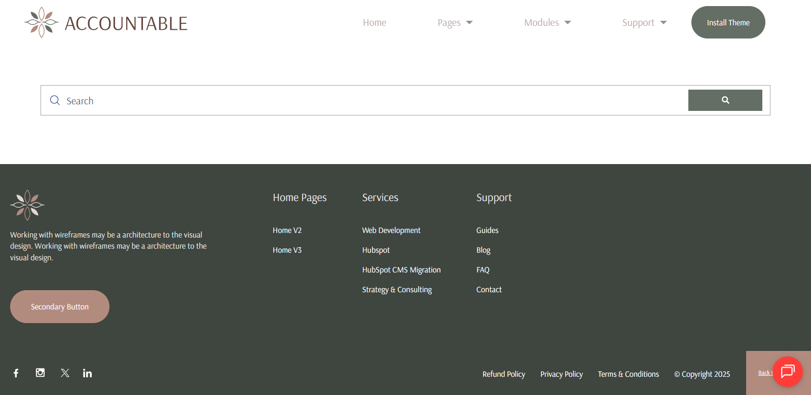 Search Input Page