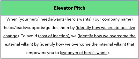 Elevator Pitch Example