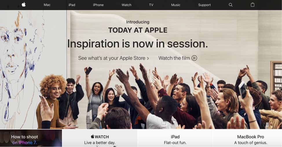 Apple's Homepage