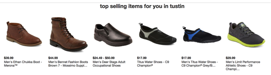 Top selling shoes
