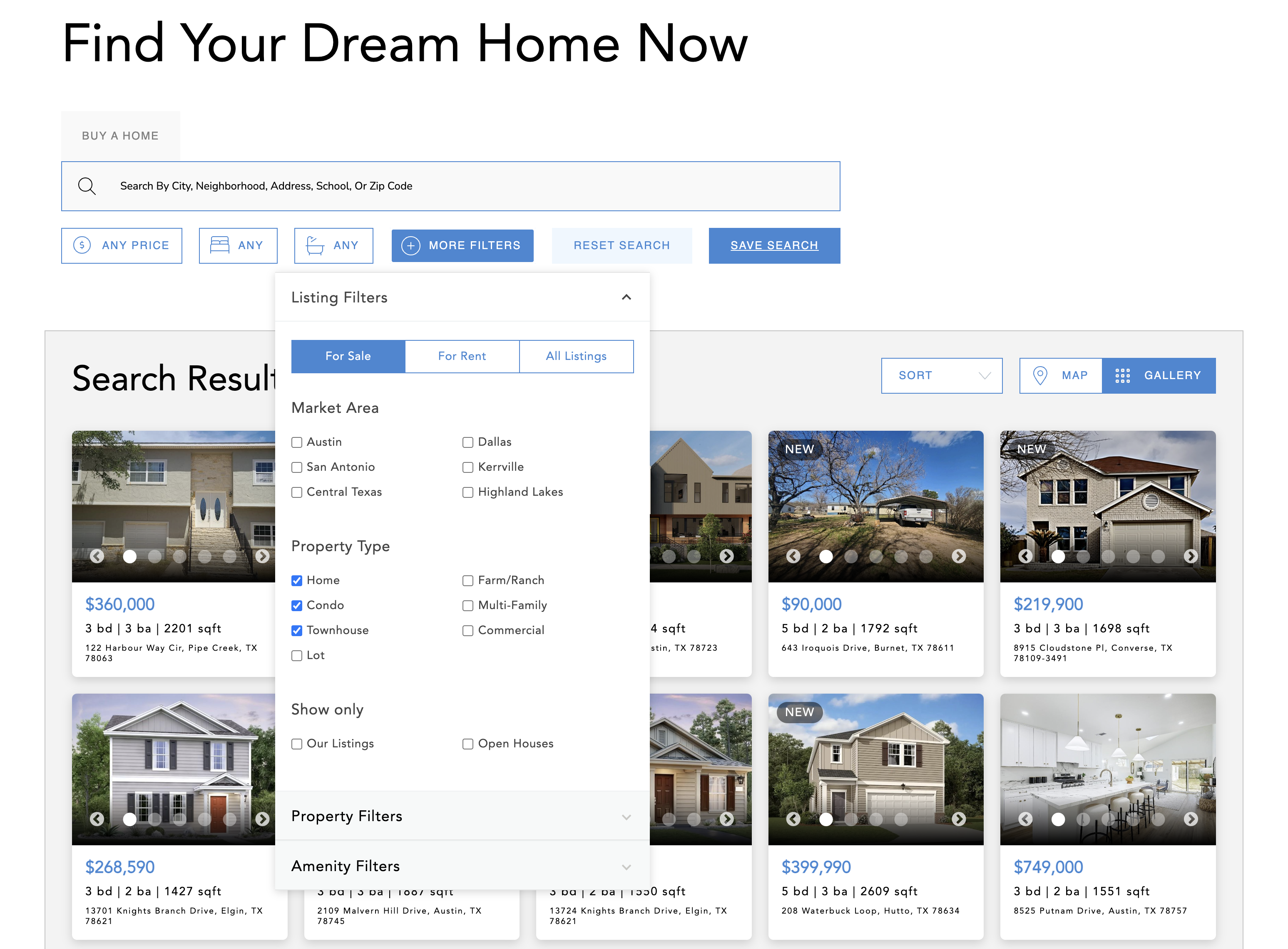 Custom Real Estate Website