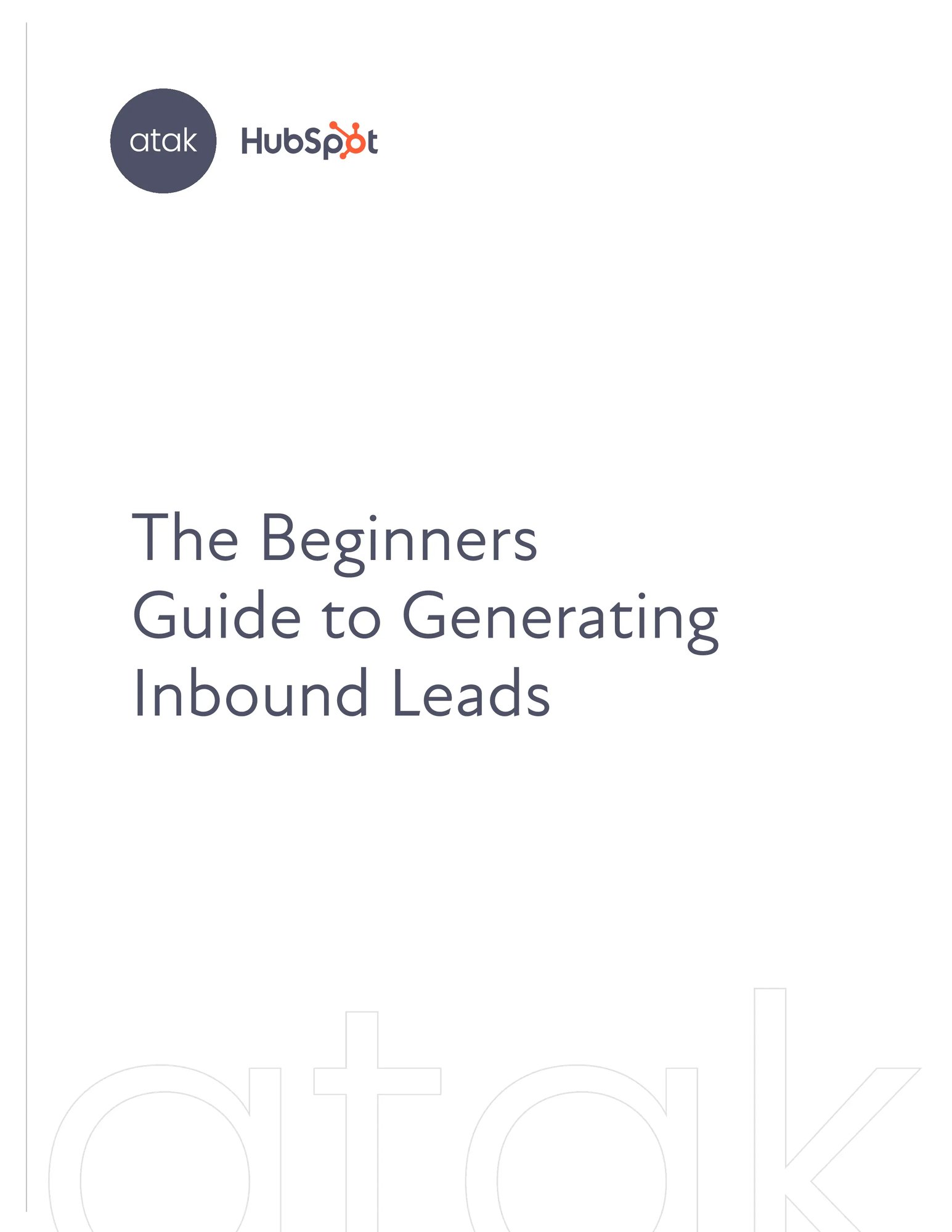 The Beginners Guide to Generating Inbound Leads