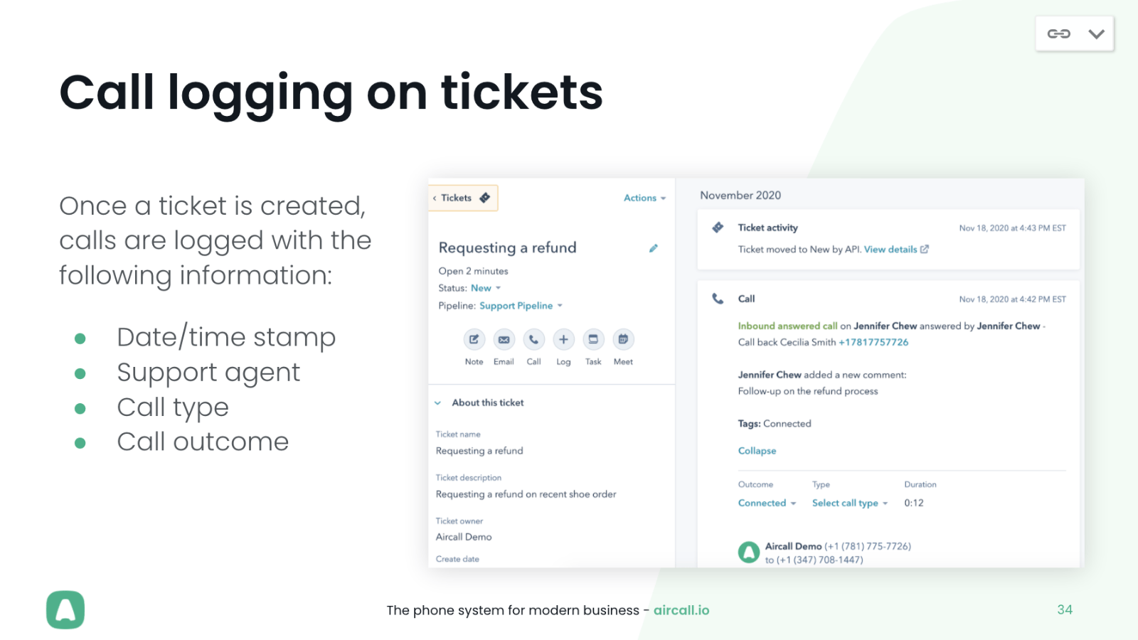 HubSpot Call Logging