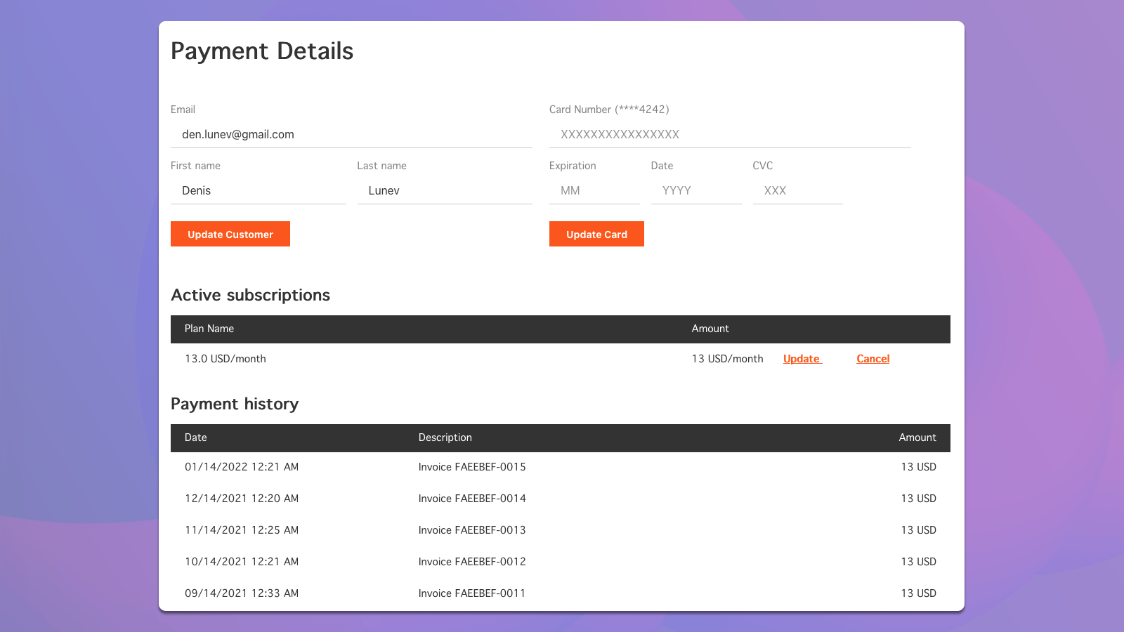 DepositFix Payment Details Hubspot