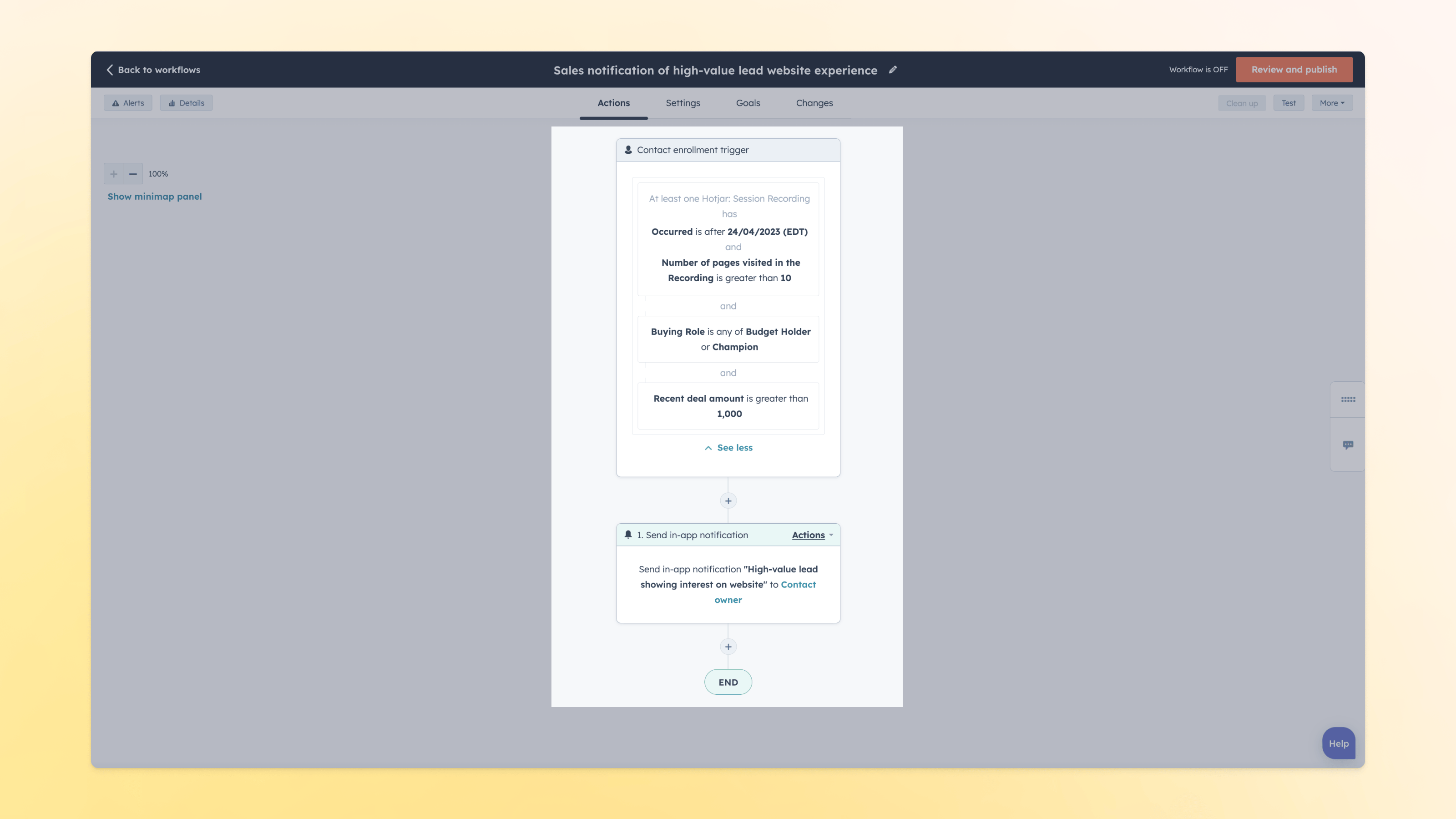 Hotjar HubSpot Data