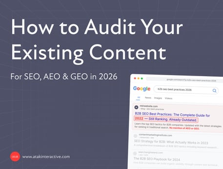 Audit Existing Content for SEO, AEO, and GEO