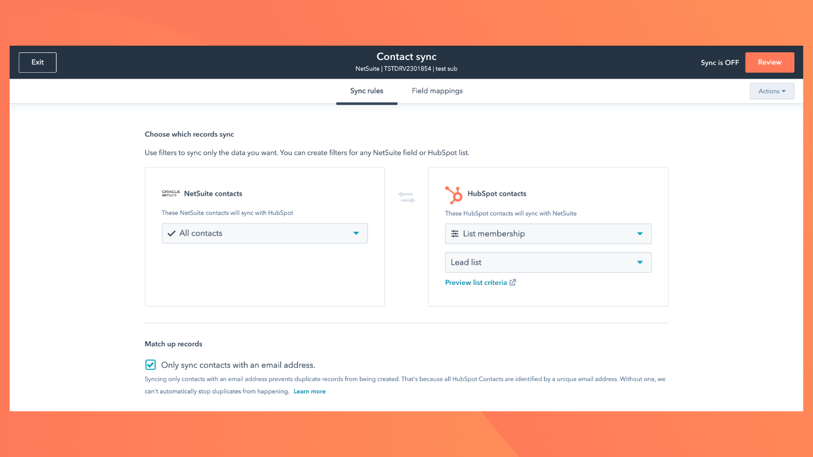 HubSpot and NetSuite Integration