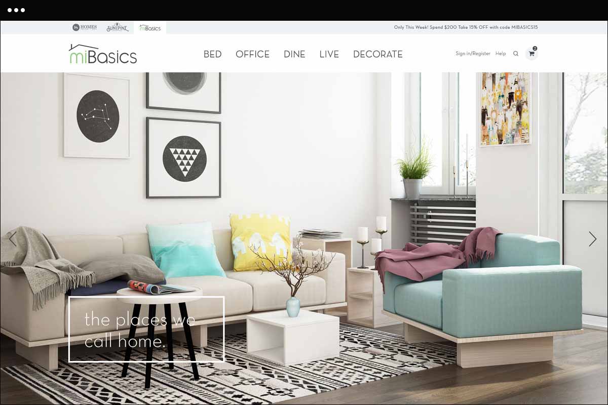 New Home Page for miBasics