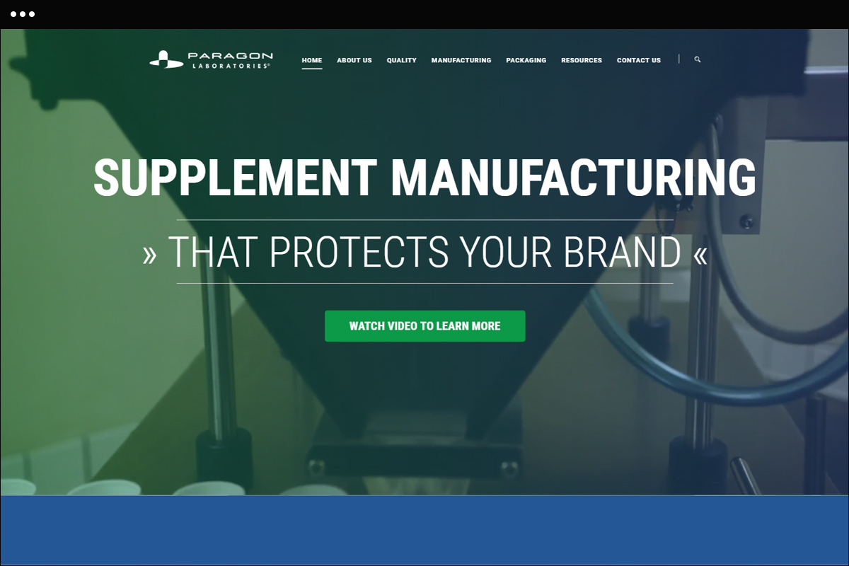 supplement manufacturing