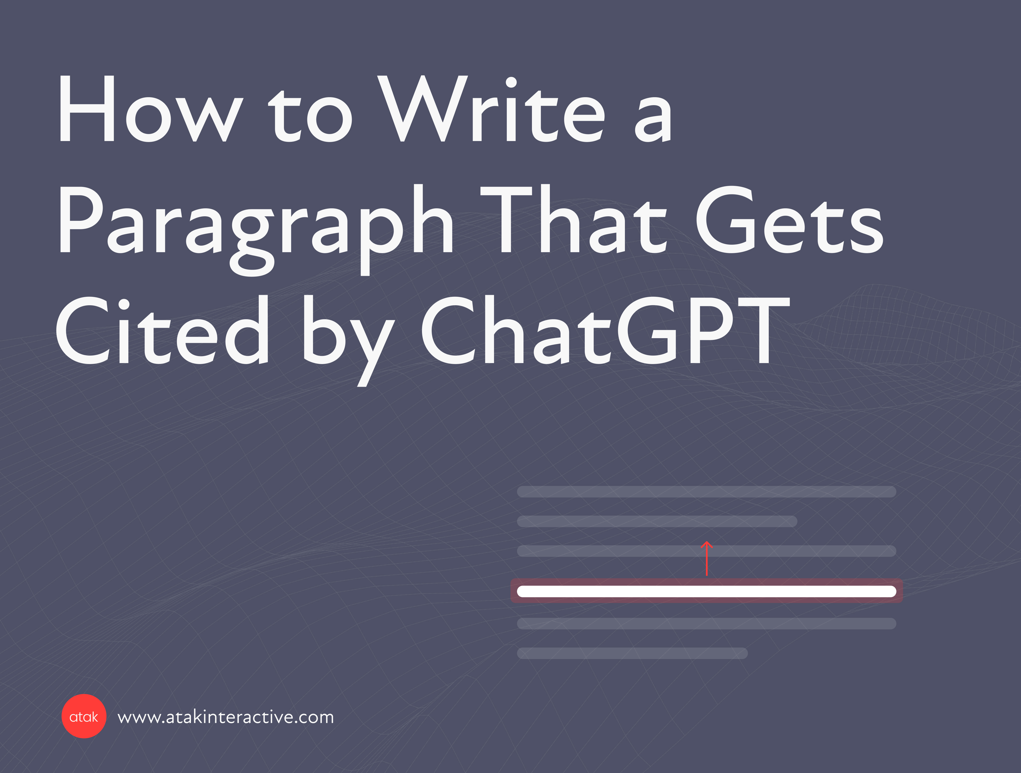 How to Write a Paragraph That Gets Cited by ChatGPT